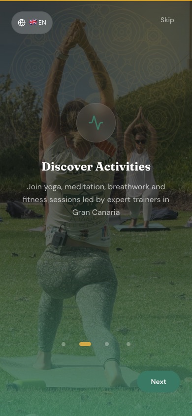 Onboarding · Descubre actividades